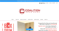 Desktop Screenshot of coalitiondrumshop.com